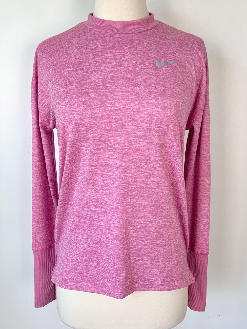 Nike Dri-FIT Running Long Sleeve Top XS Thumb Holes Athletic Activewear